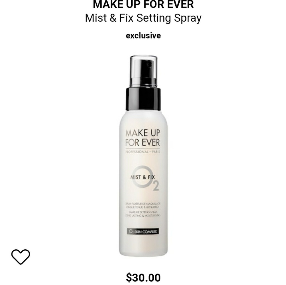 Makeup forever mist & fix